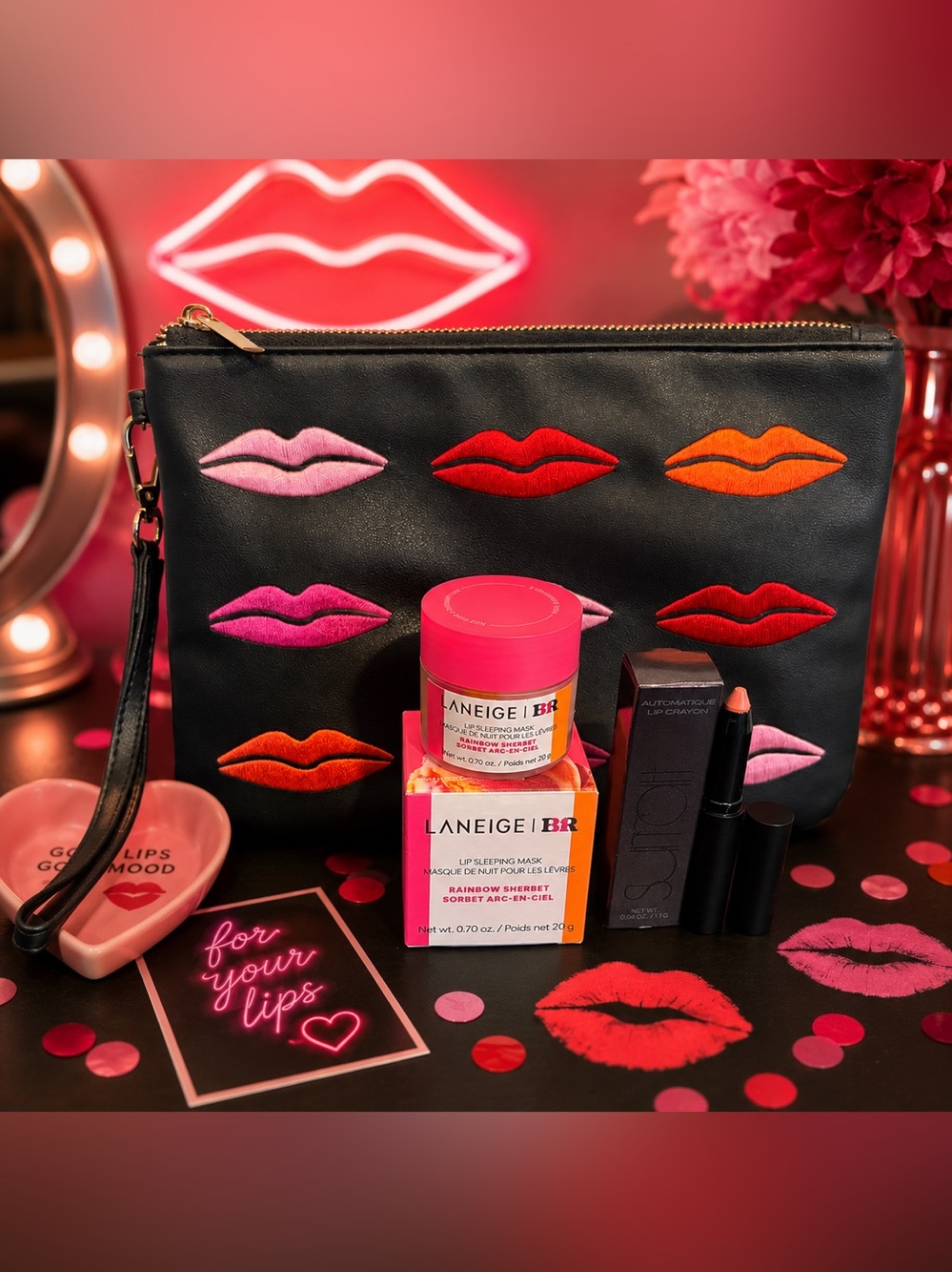 LANEIGE | BR Lip Sleeping Mask  & Surratt Lip + Sondra Robert’s Lip Wrislet
